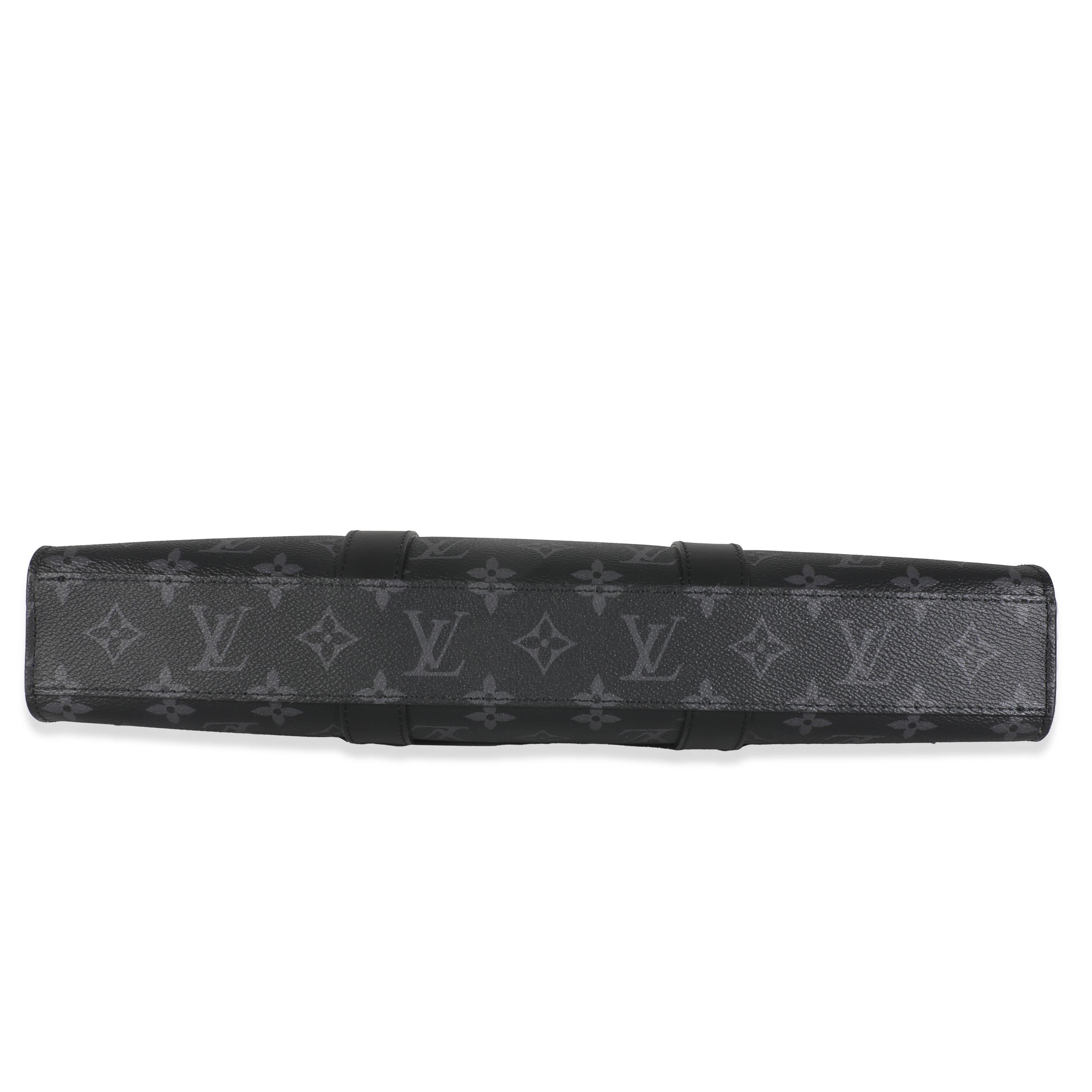 Louis Vuitton Monogram Eclipse Canvas Sac Plat Horizontal Zippe im Angebot 3