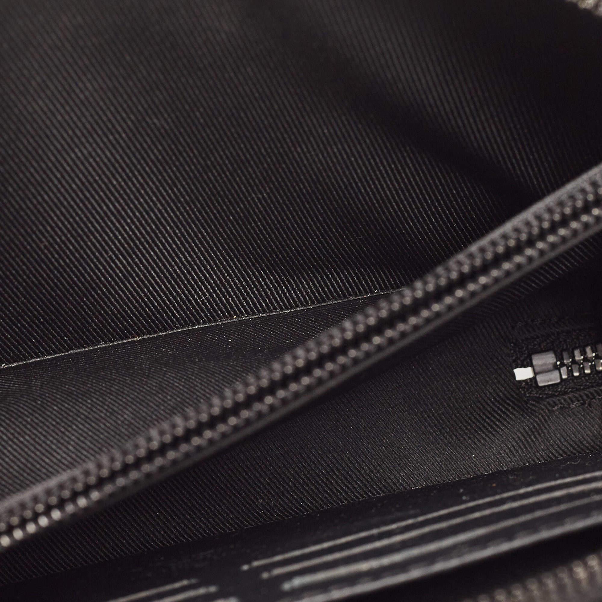 Louis Vuitton Monogram Eclipse Canvas Soft Trunk Wallet Crossbody Bag 6
