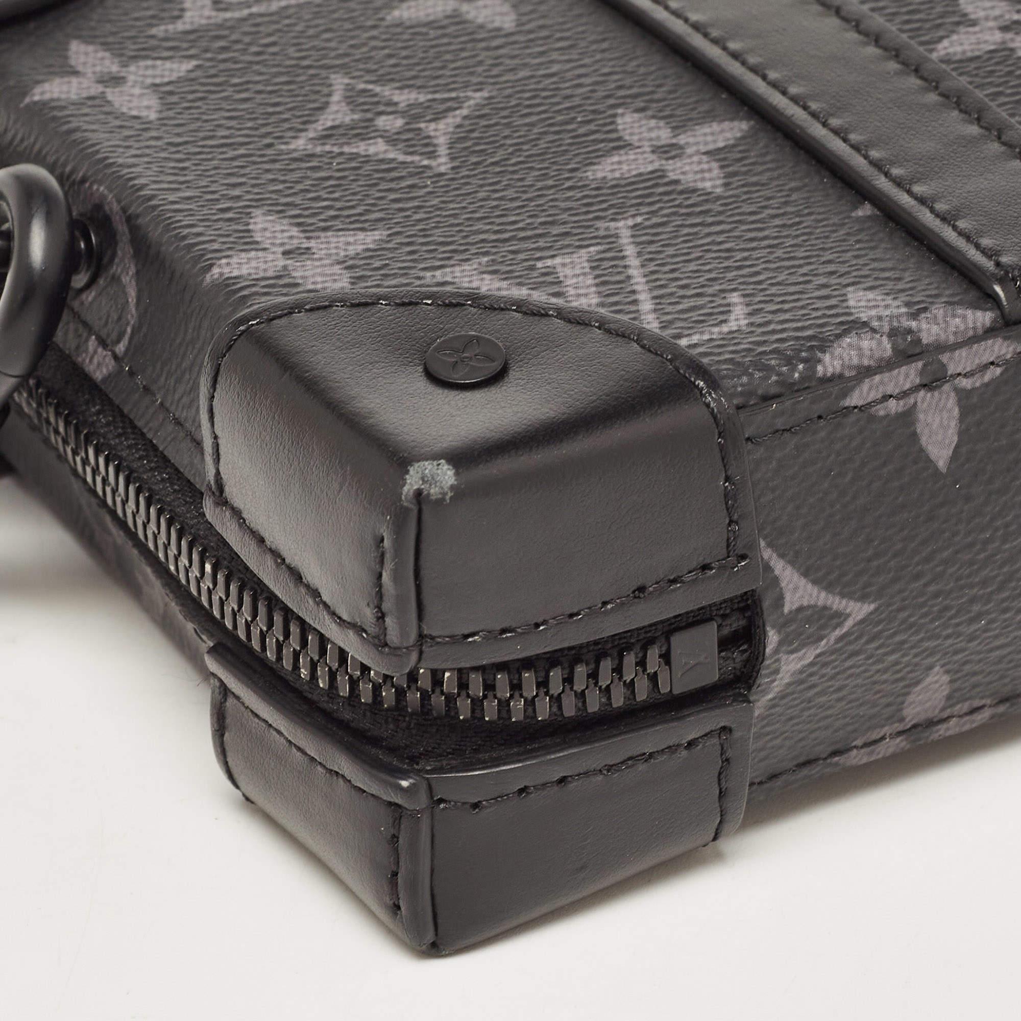 Louis Vuitton Monogram Eclipse Canvas Soft Trunk Wallet Crossbody Bag 7
