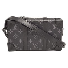 Used Louis Vuitton Monogram Eclipse Canvas Soft Trunk Wallet Crossbody Bag