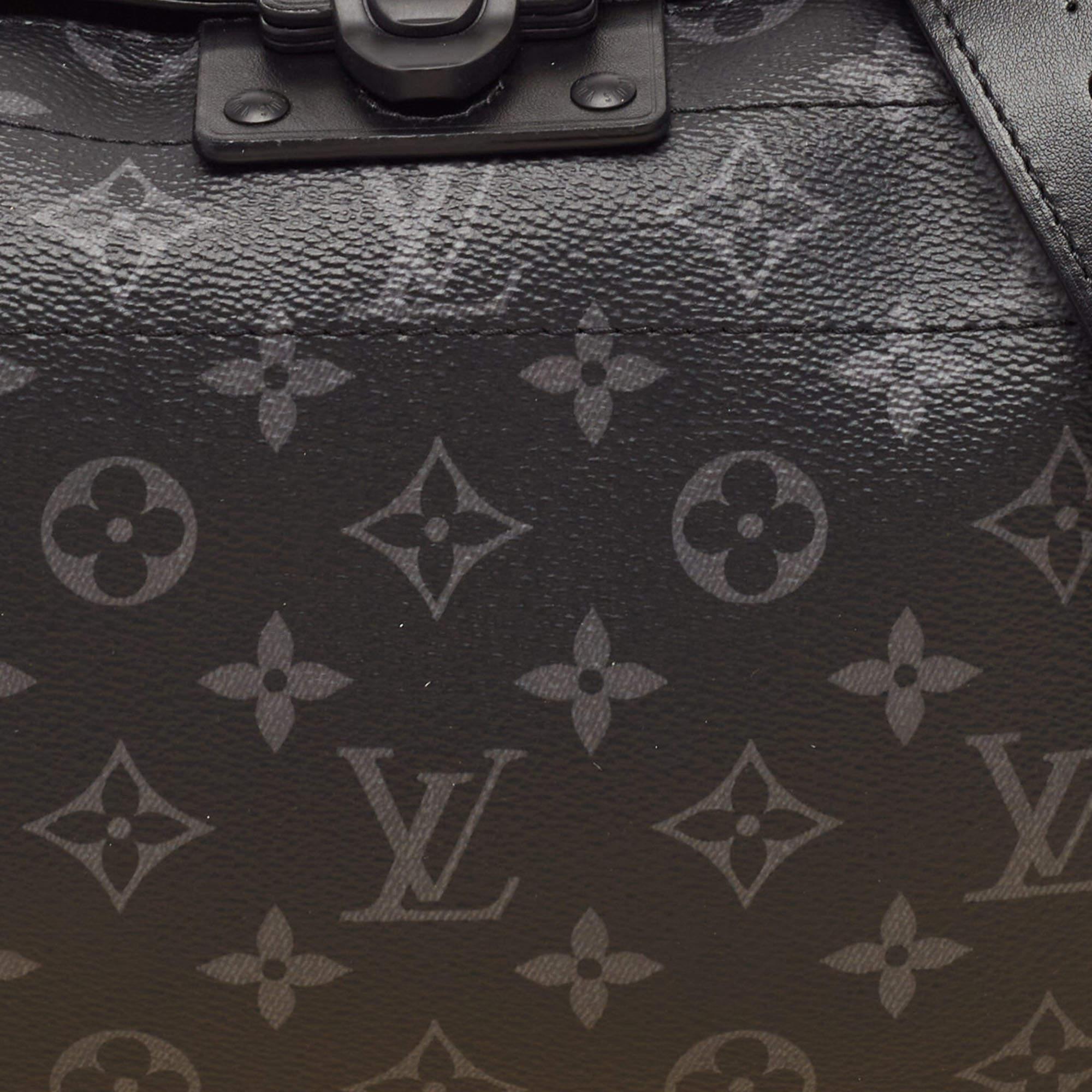 Men's Louis Vuitton Monogram Eclipse Canvas Soul Trunk East West Bag For Sale