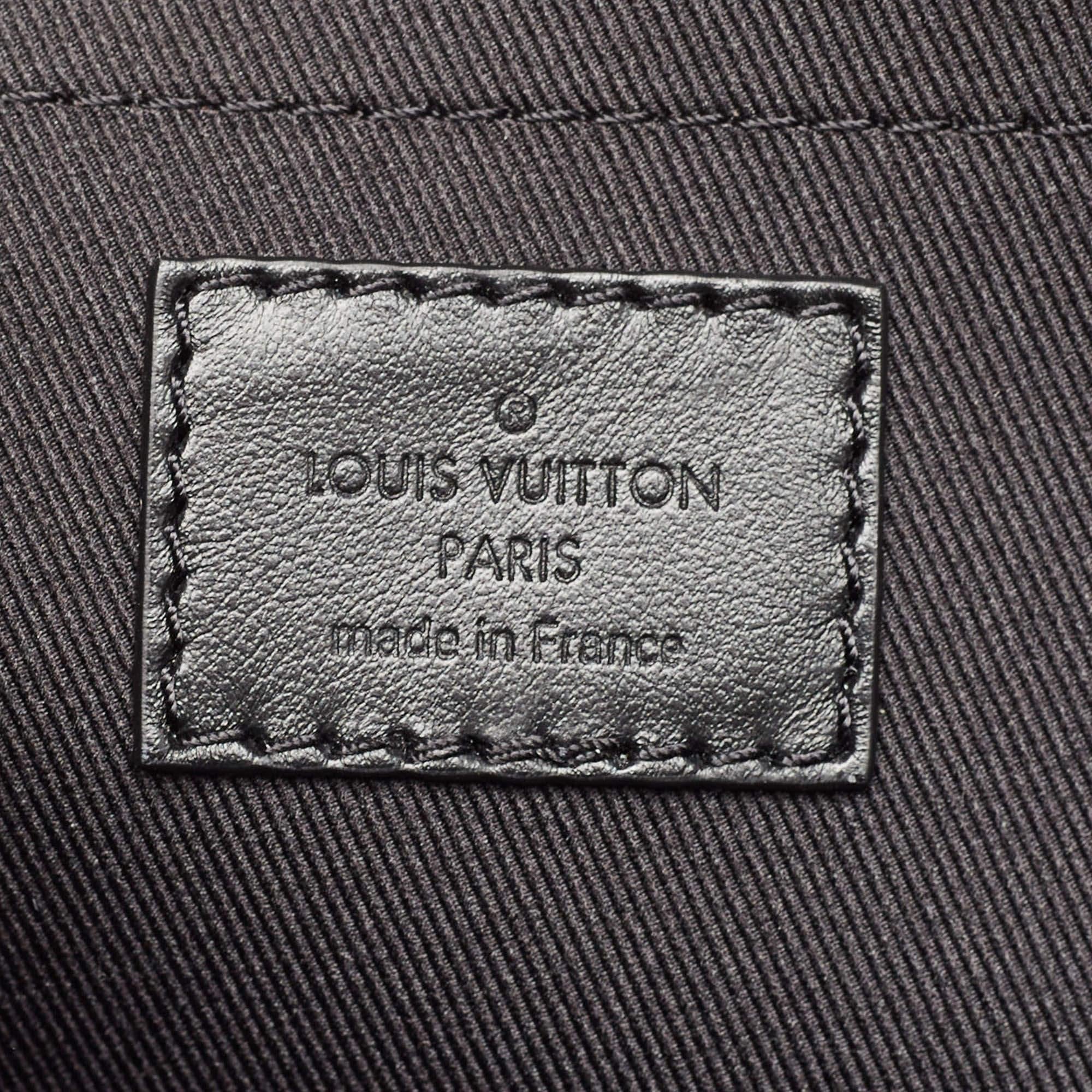 Louis Vuitton Monogram Eclipse Canvas Soul Trunk East West Bag For Sale 3