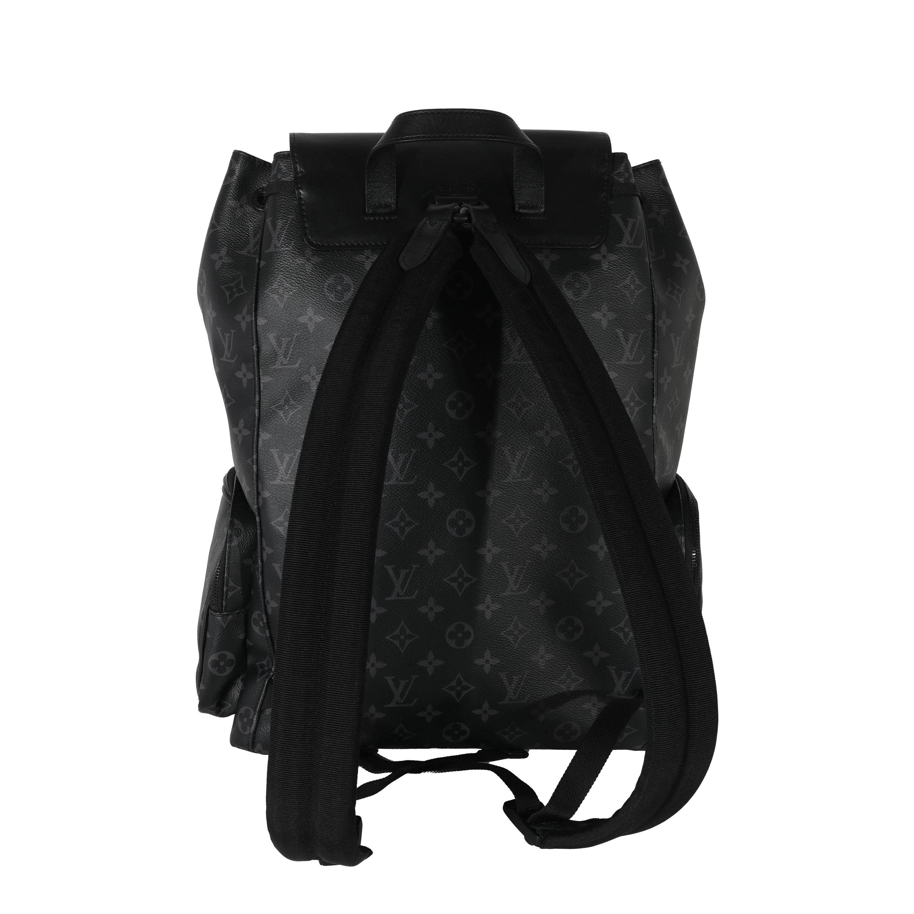 Listing Title: Louis Vuitton Monogram Eclipse Canvas Trio Backpack
SKU: 131435
MSRP: 3850.00
Condition: Pre-owned 
Handbag Condition: Very Good
Condition Comments: Item is in very good condition with minor signs of wear. exterior scuffing and and