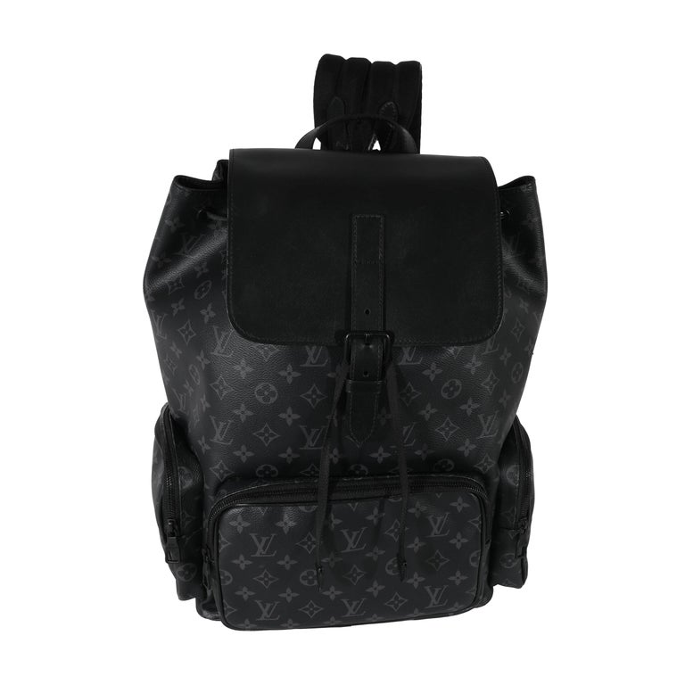 Louis Vuitton Monogram Eclipse Canvas Trio Backpack For Sale at