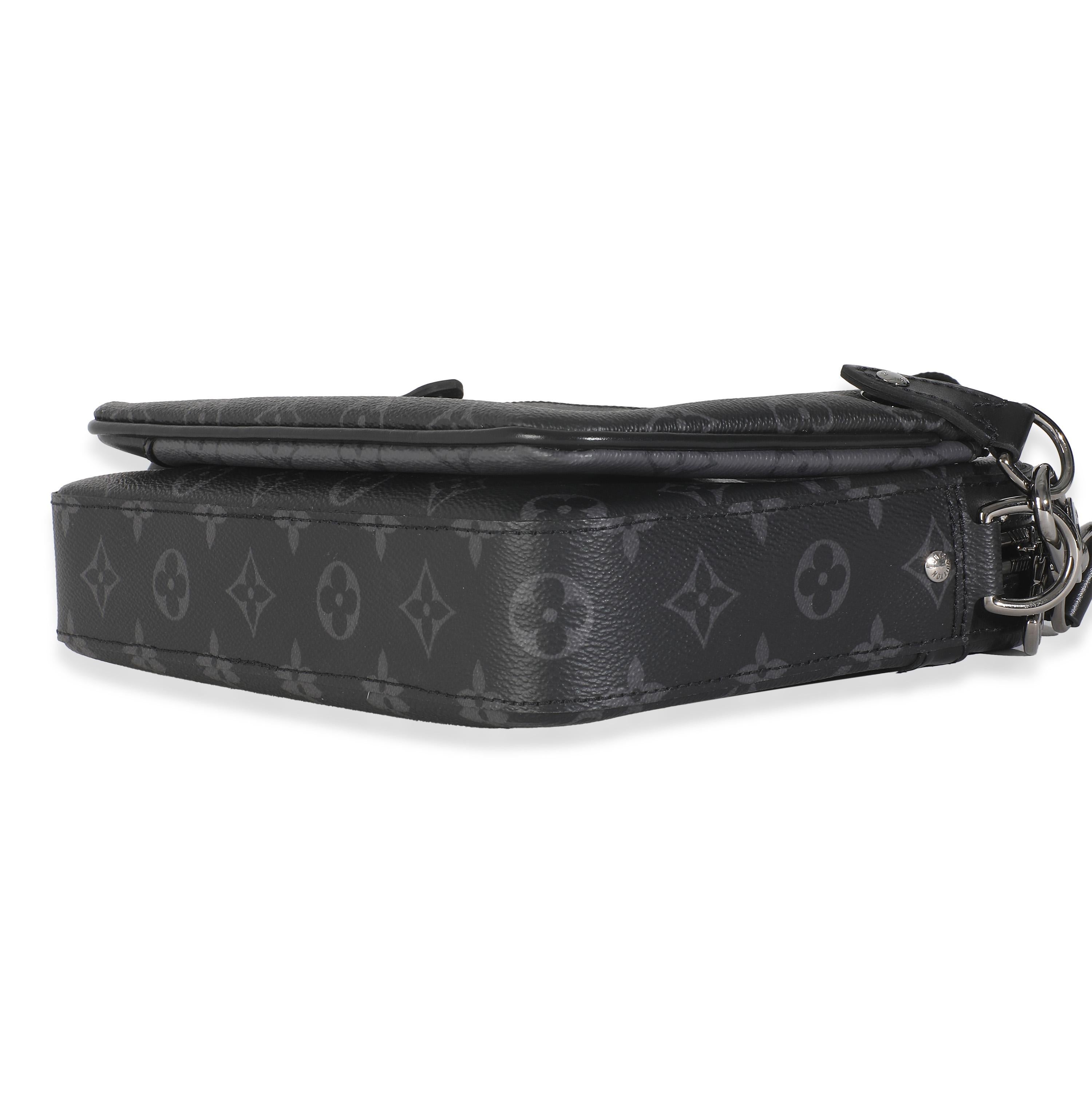 Louis Vuitton Monogram Eclipse Canvas Trio Messenger For Sale 1