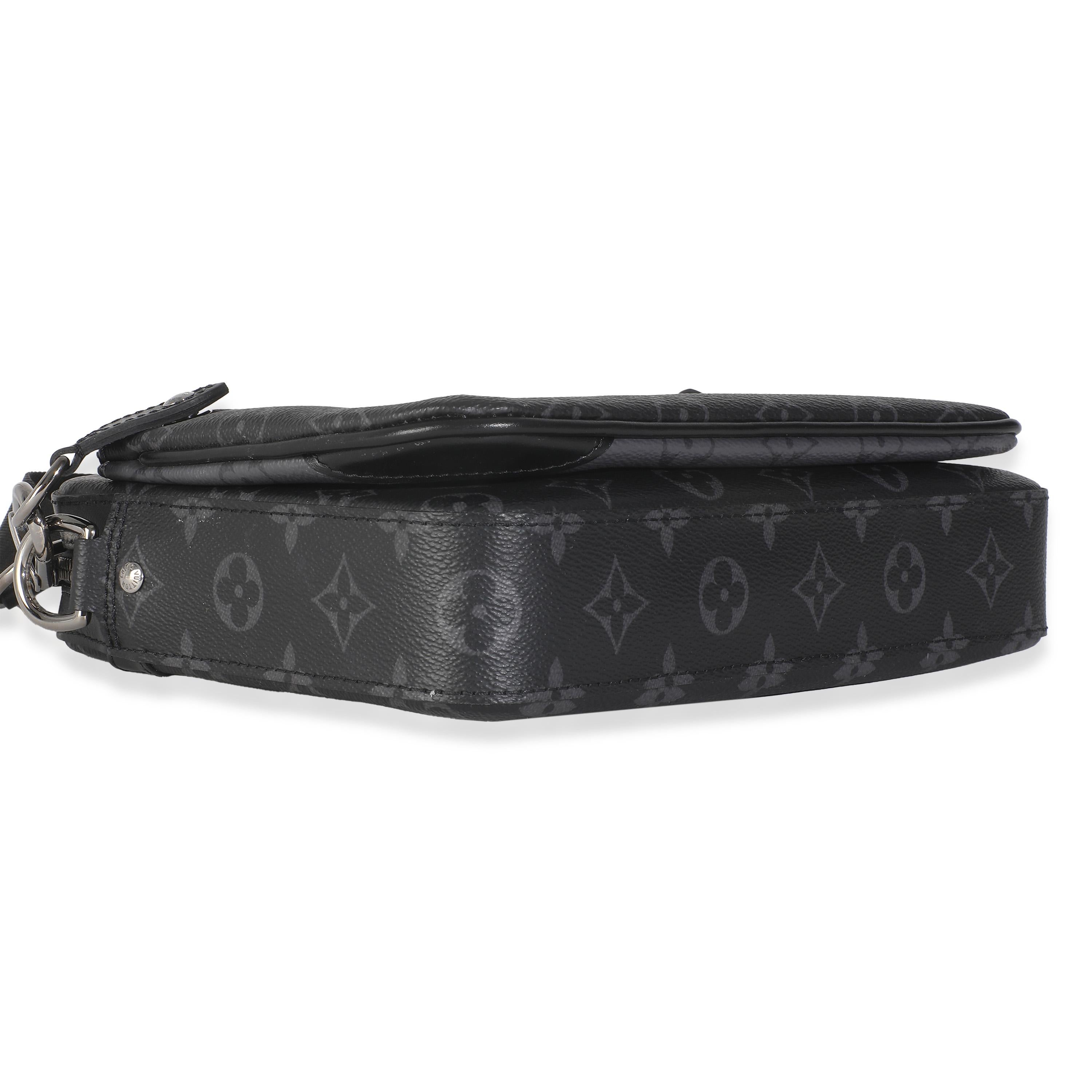 Louis Vuitton Monogram Eclipse Canvas Trio Messenger For Sale 3