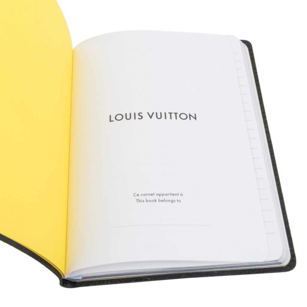 Orange Louis Vuitton Monogram Eclipse Canvas Vivienne MM Limited Edition Notebook