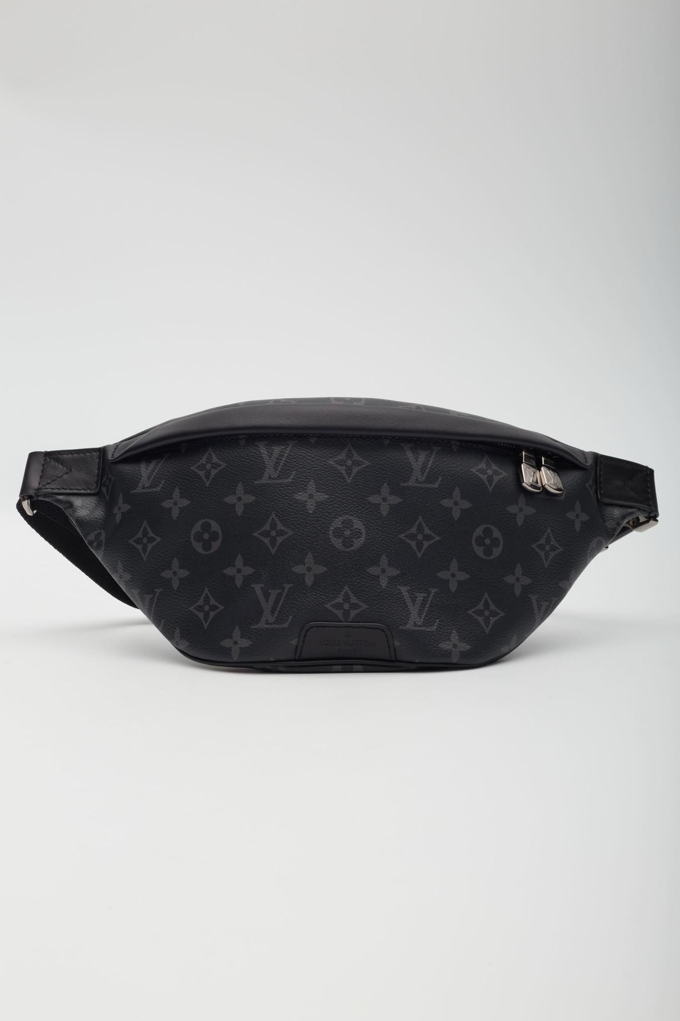 Black Louis Vuitton Monogram Eclipse Discovery Bumbag PM For Sale