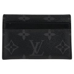 Louis Vuitton Monogram Eclipse Double Card Case Black