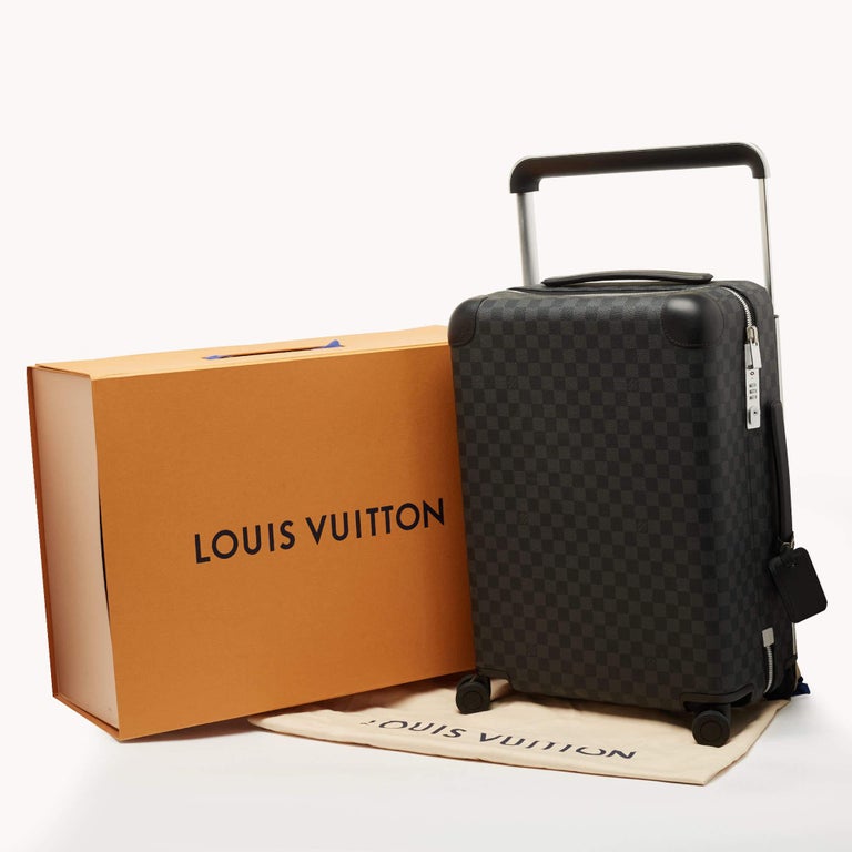 Louis Vuitton Monogram Eclipse Horizon 55 Suitcase at 1stDibs