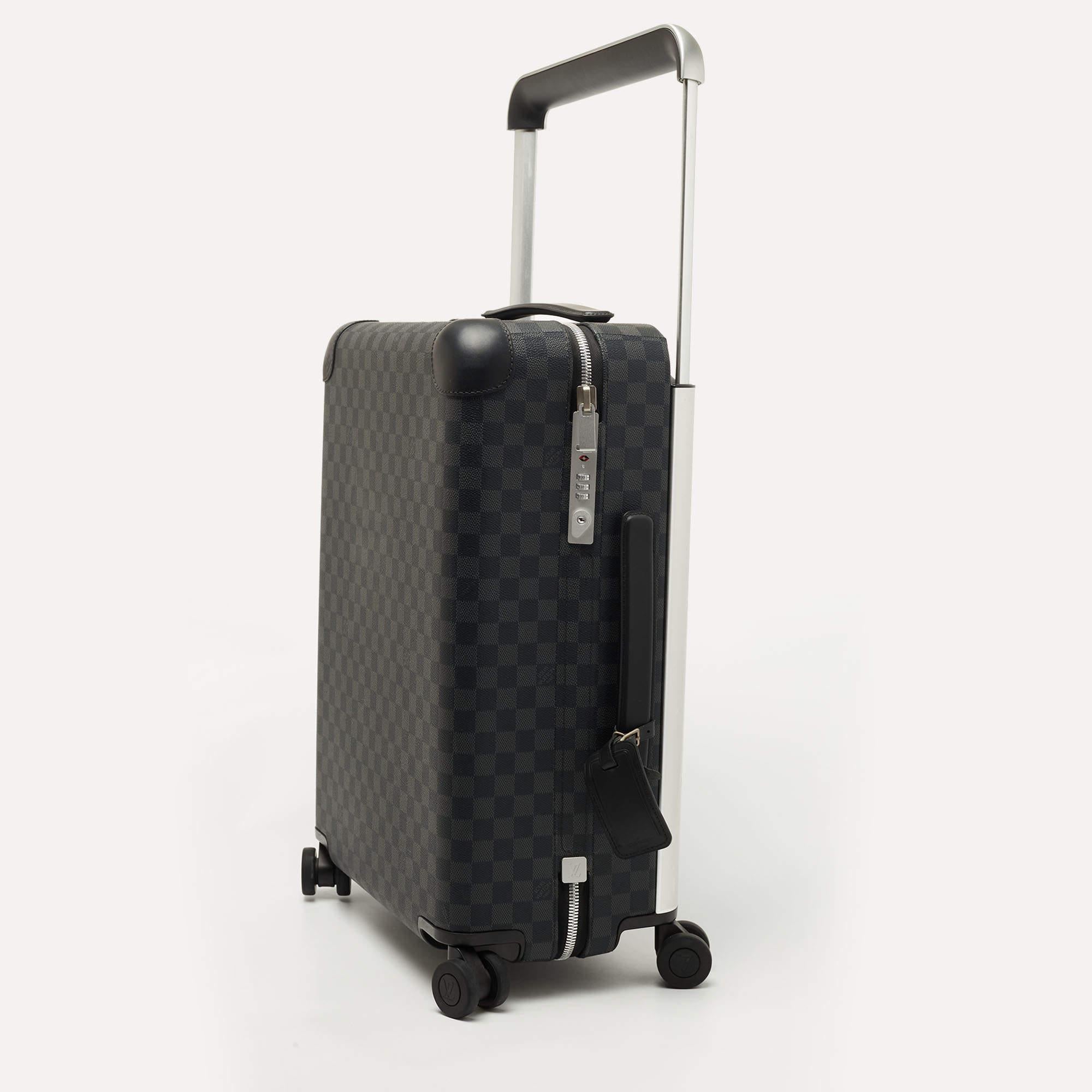 Men's Louis Vuitton Monogram Eclipse Horizon 55 Suitcase