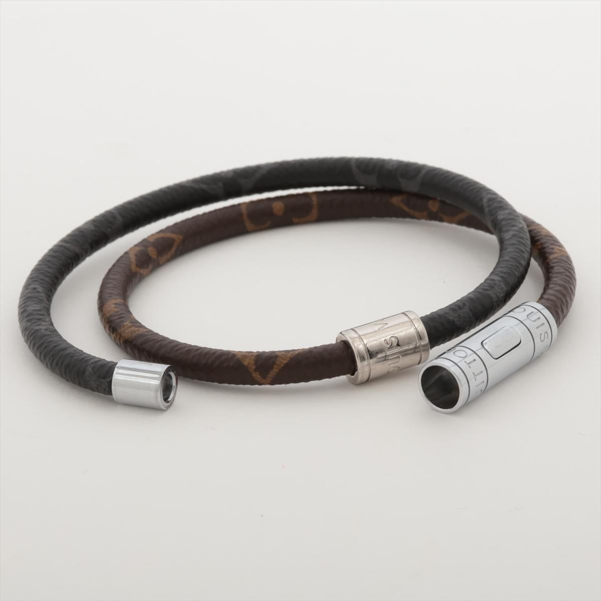 Louis Vuitton Monogram Eclipse Keep it Twice Bracelet 2
