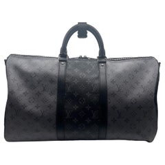 Louis Vuitton Monogram Eclipse Keepall Bandoulière 50