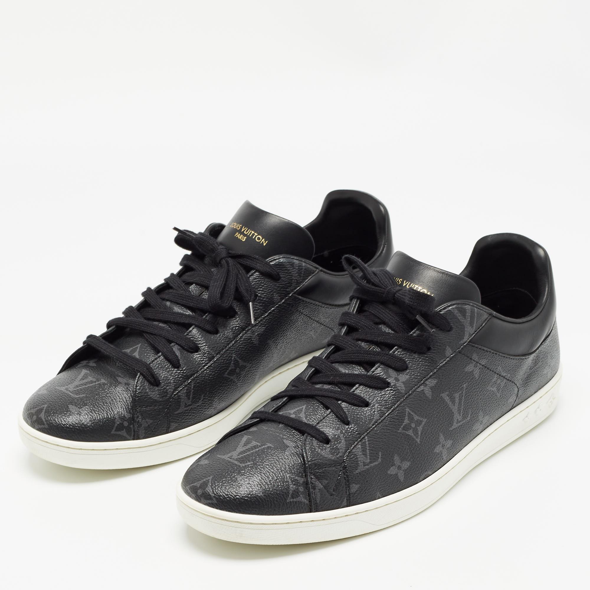 Louis Vuitton Monogram Eclipse Luxembourg Sneakers Size 46 2
