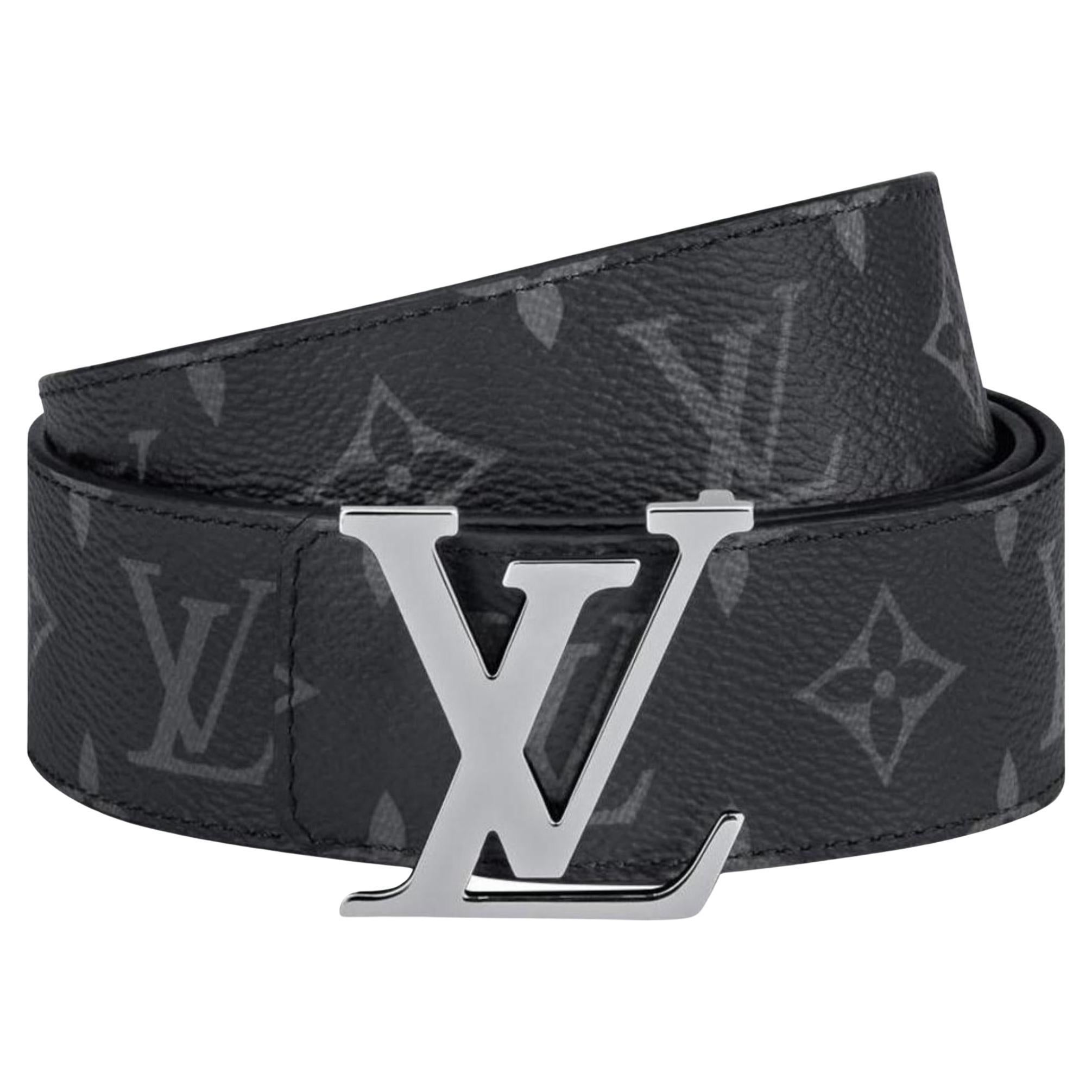 Louis Vuitton LV Pixel 40mm Reversible Belt Monogram + Cowhide. Size 90 cm