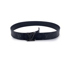 Louis Vuitton Monogram Eclipse LV Initiales Reversible Belt Size 85/34