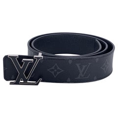 Louis Vuitton Monogram Eclipse LV Initiales Reversible Belt Size 85/34