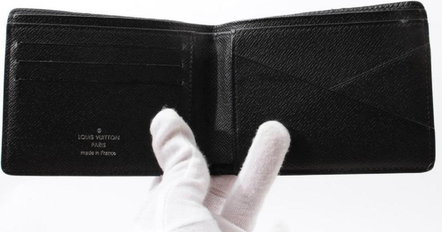 Black Louis Vuitton Monogram Eclipse Multiple Wallet Florin Slender 857904