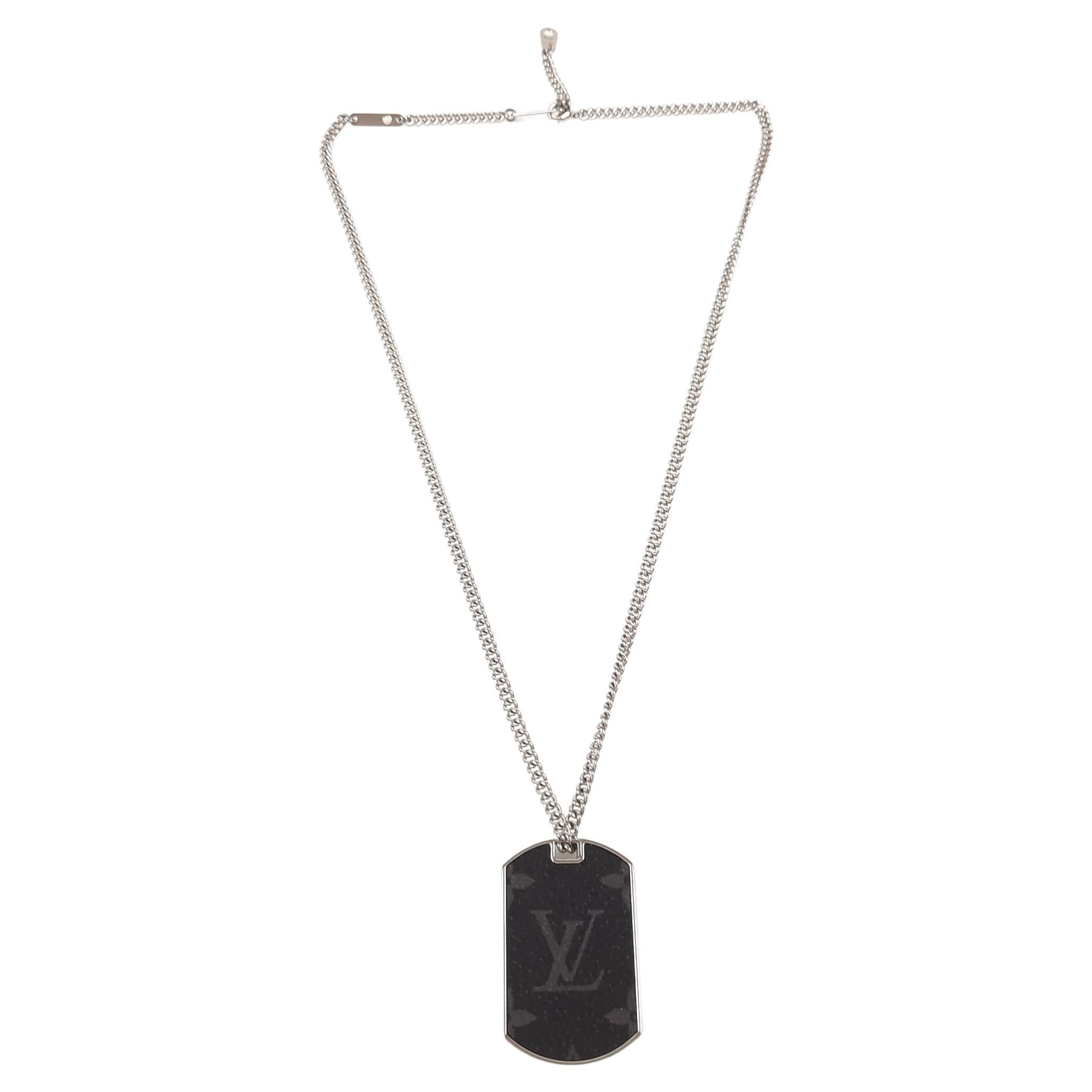 Louis Vuitton Monogram Eclipse Charms Necklace Auction