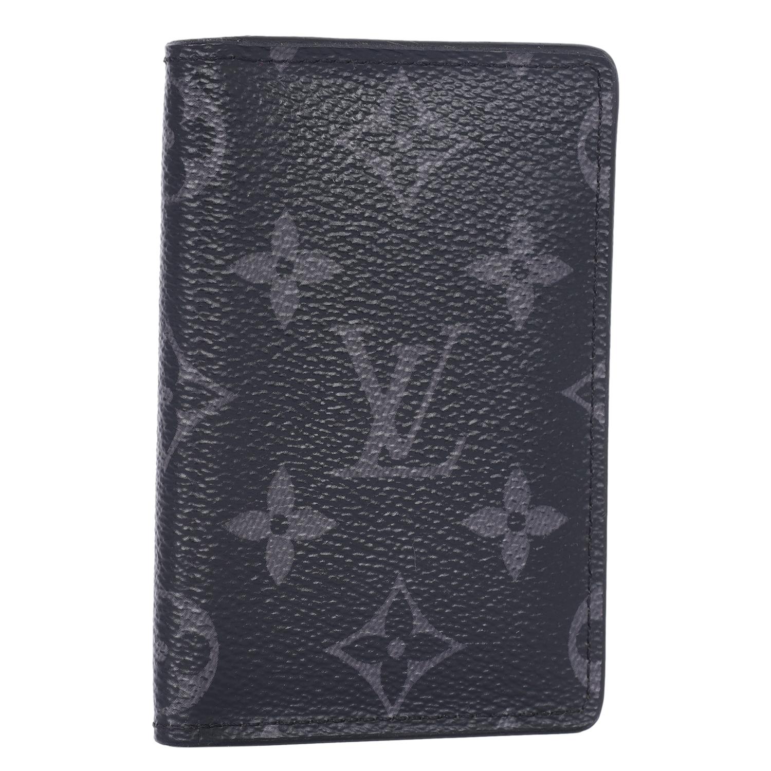 Louis Vuitton Monogram Eclipse Pocket Organizer Wallet Black Grey In Good Condition In Salt Lake Cty, UT