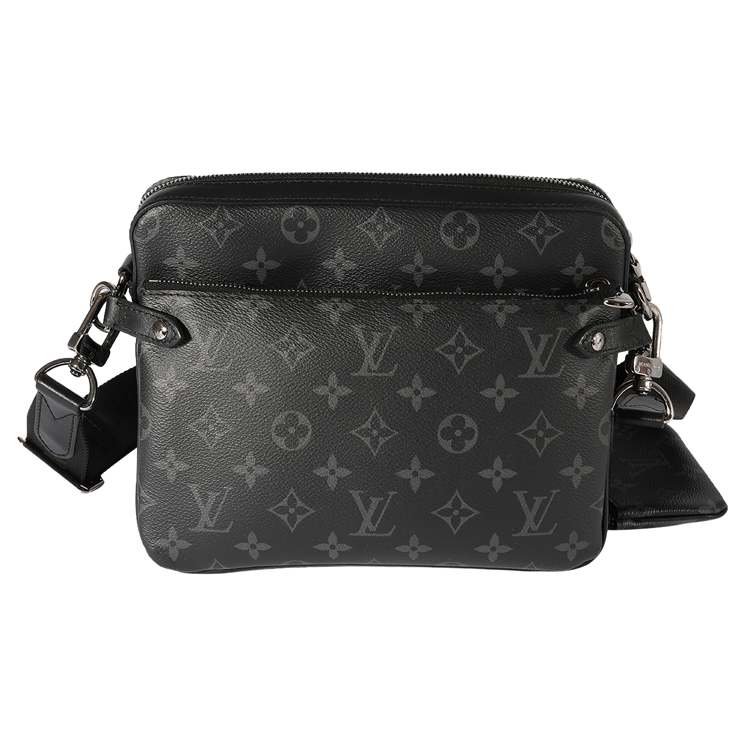 Sac à main Louis Vuitton Monogramme Eclipse Trio inversé