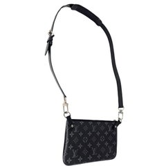 Louis Vuitton Monogram Eclipse Reverse Trio Zipped Pouch Crossbody