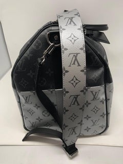 Louis Vuitton Monogram Eclipse Split Keepall 50 Bandouliere