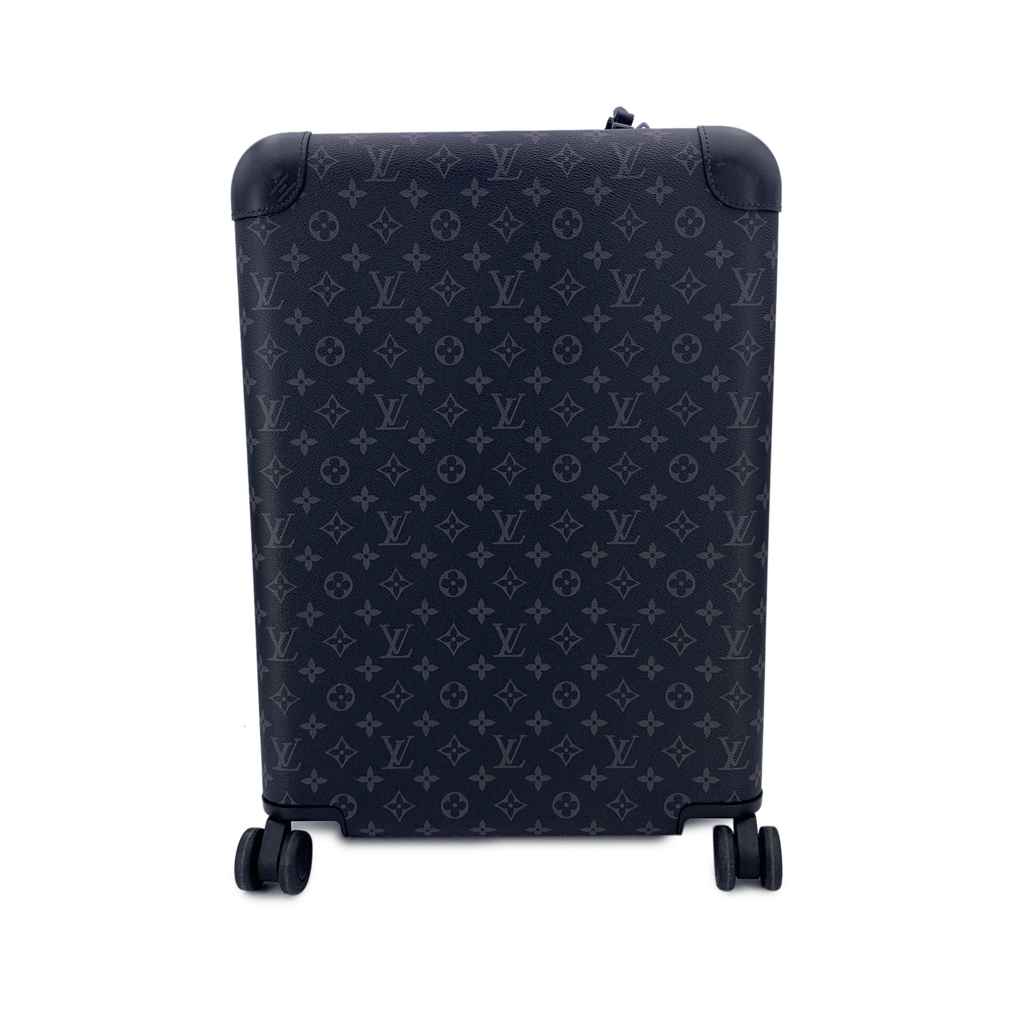Black Louis Vuitton Monogram Eclipse Trolley Horizon 55 Suitcase M23002