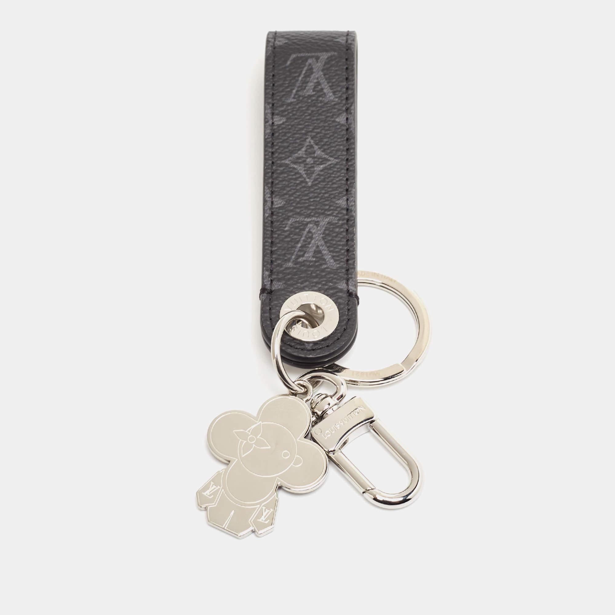 Grigio Portachiavi Louis Vuitton Monogram The Eclipse Vivienne in vendita