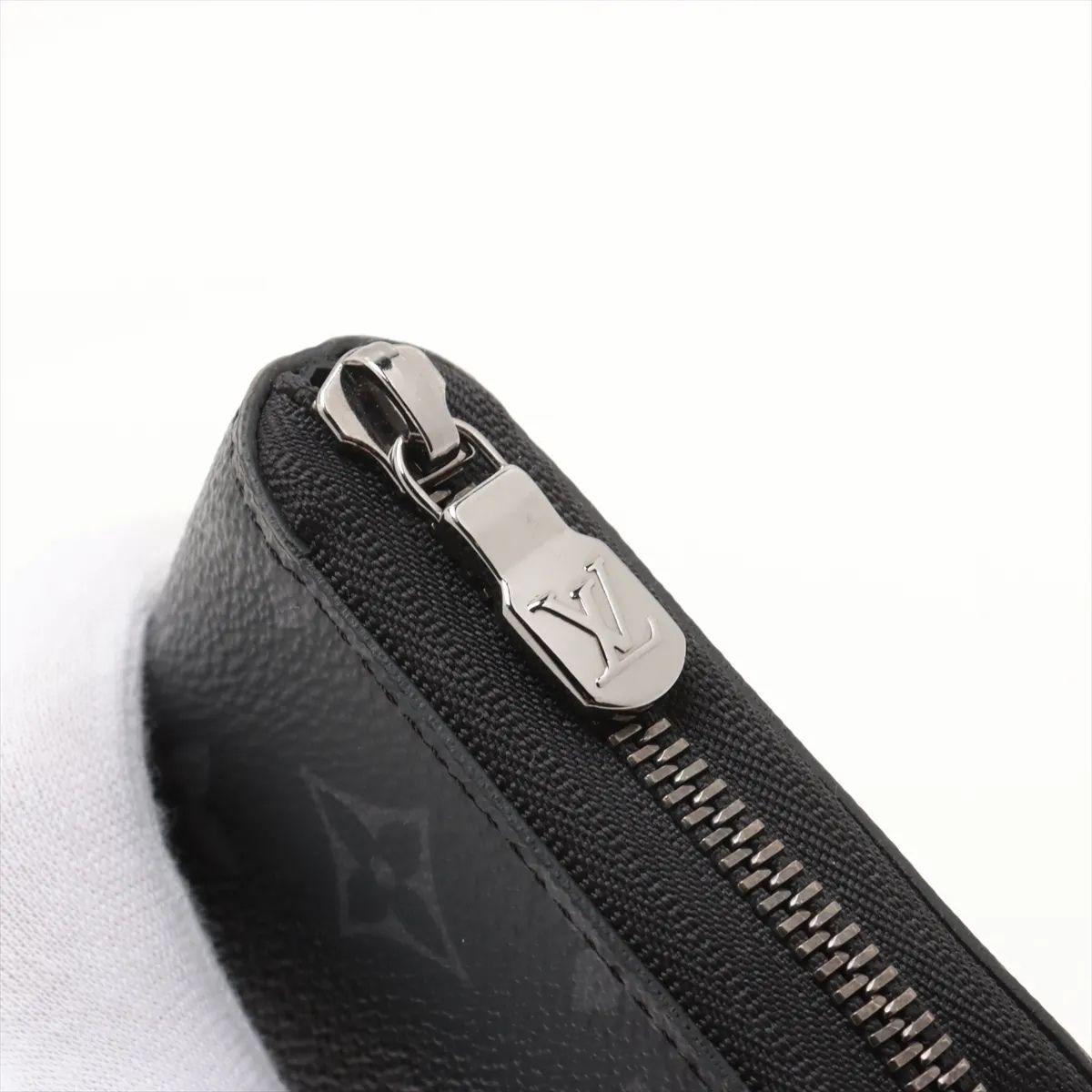 Louis Vuitton Monogram Eclipse Zippy Horizontale Geldbörse im Angebot 7