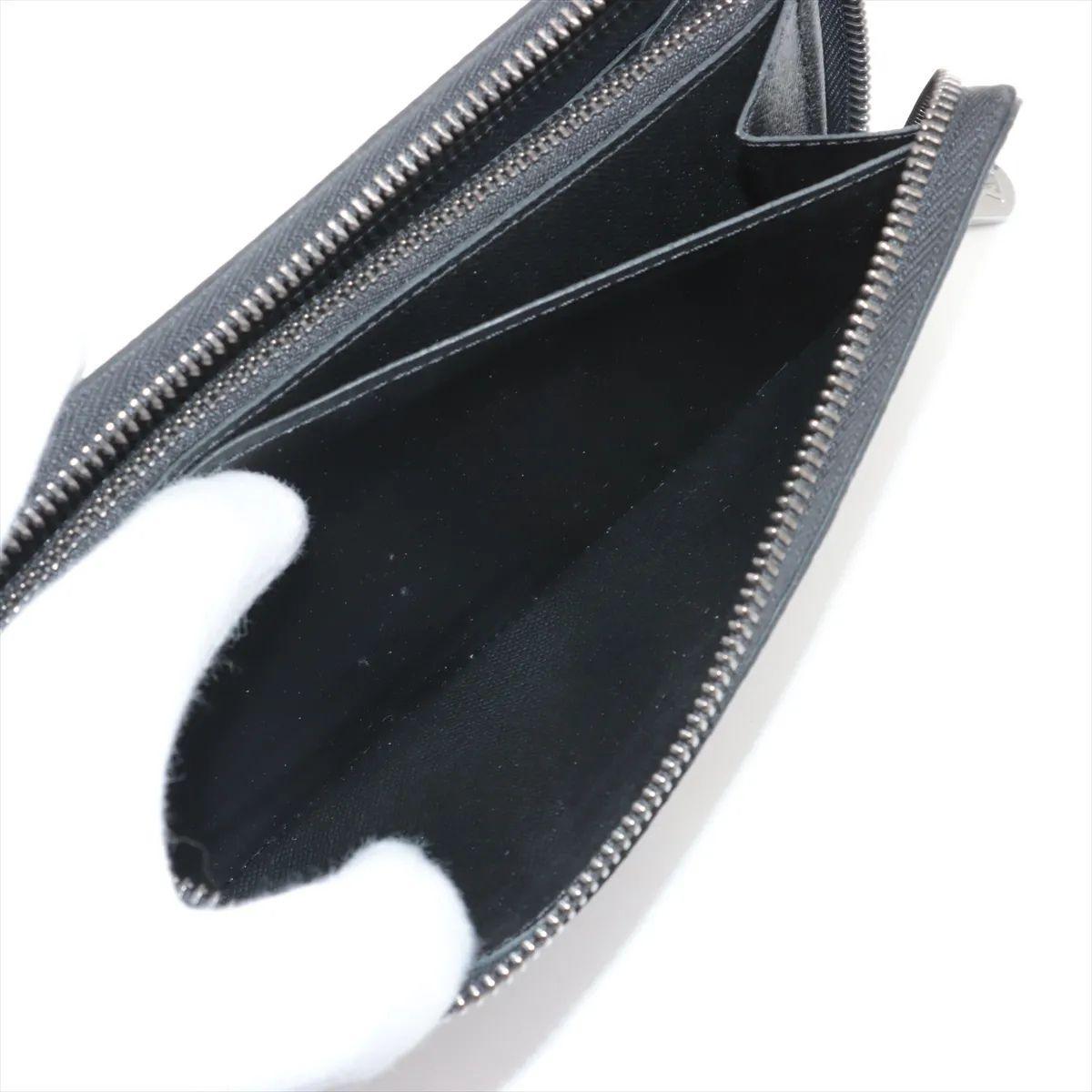 Louis Vuitton Monogram Eclipse Zippy Horizontale Geldbörse im Angebot 1