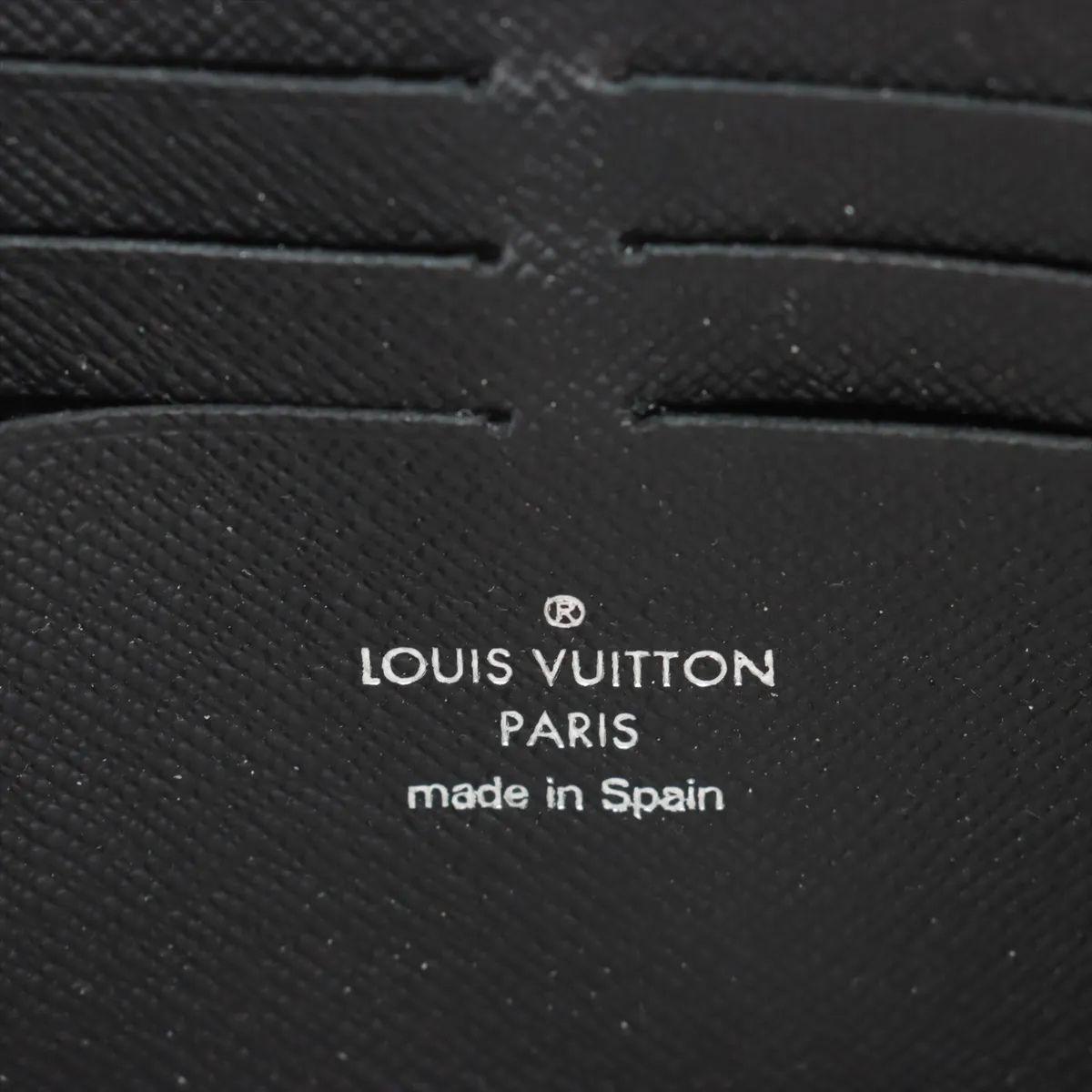 Louis Vuitton Monogram Eclipse Zippy Horizontale Geldbörse im Angebot 4