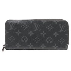 Louis Vuitton Monogram Eclipse Zippy Horizontale Geldbörse