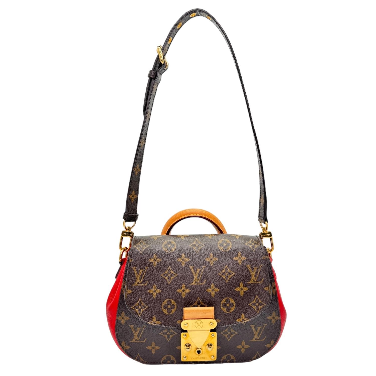 Louis Vuitton Monogram Eden MM Rouge Crossbody Bag For Sale 6