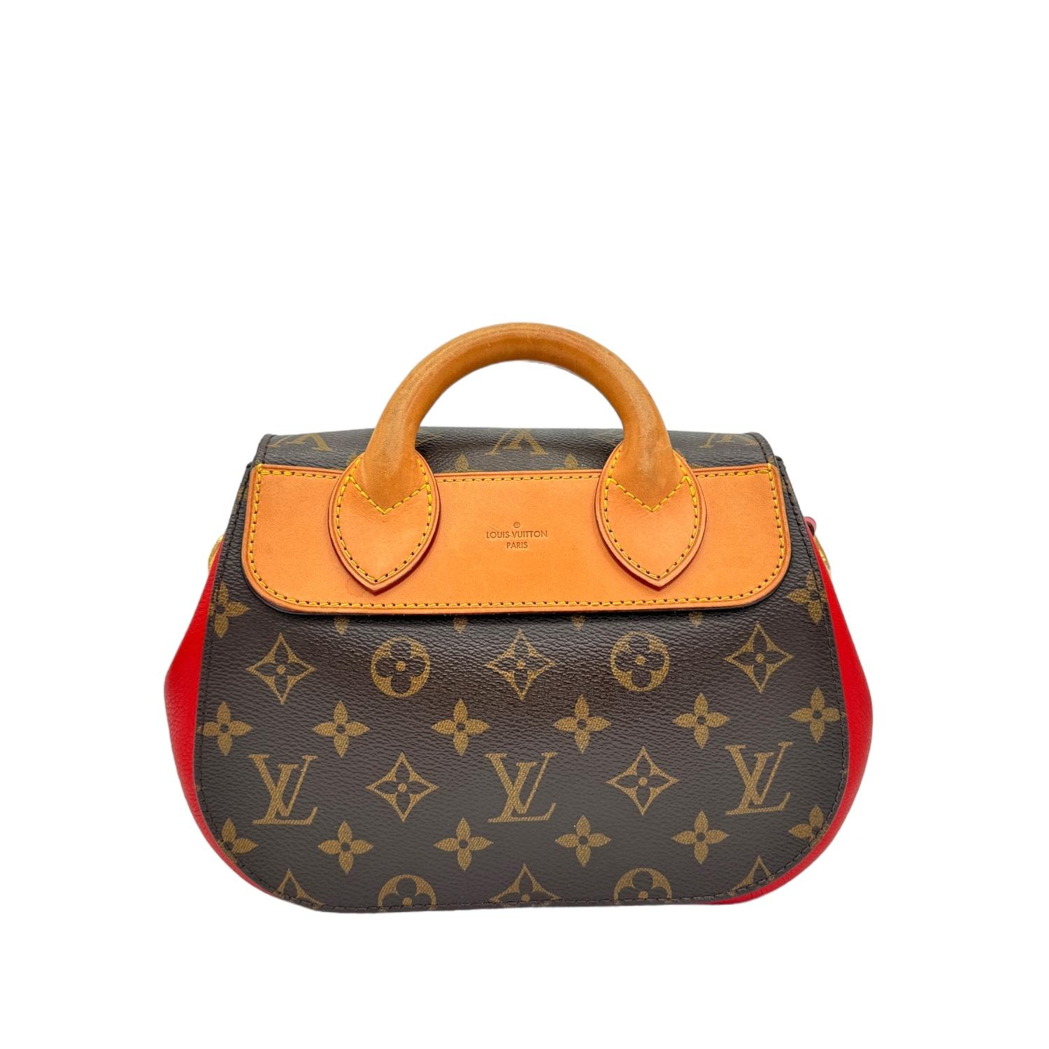 Louis Vuitton Monogrammierte Eden MM Rouge Umhängetasche im Zustand „Gut“ im Angebot in Scottsdale, AZ