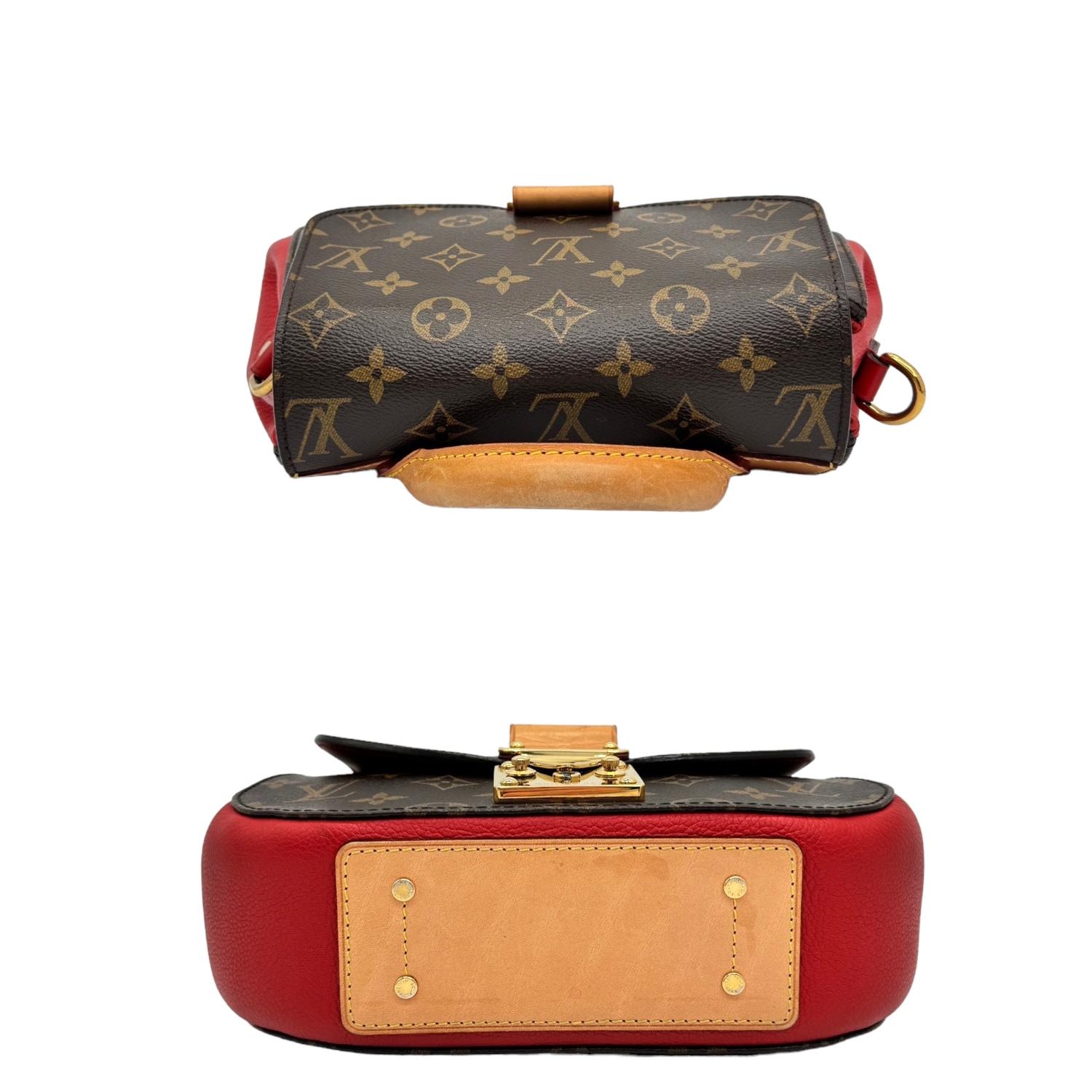 Louis Vuitton Monogram Eden MM Rouge Crossbody Bag For Sale 1