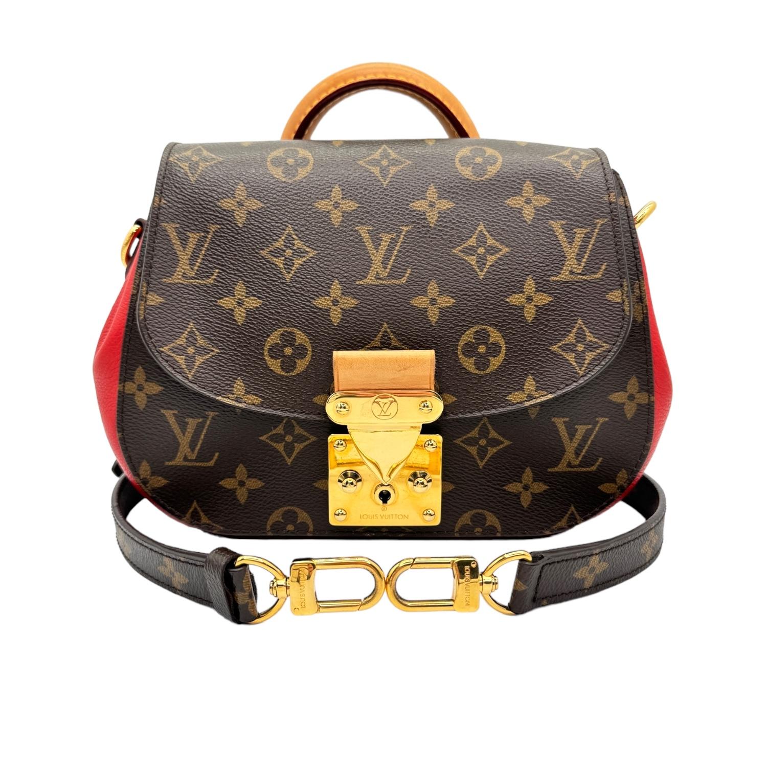 Louis Vuitton Monogram Eden MM Rouge Crossbody Bag For Sale 5