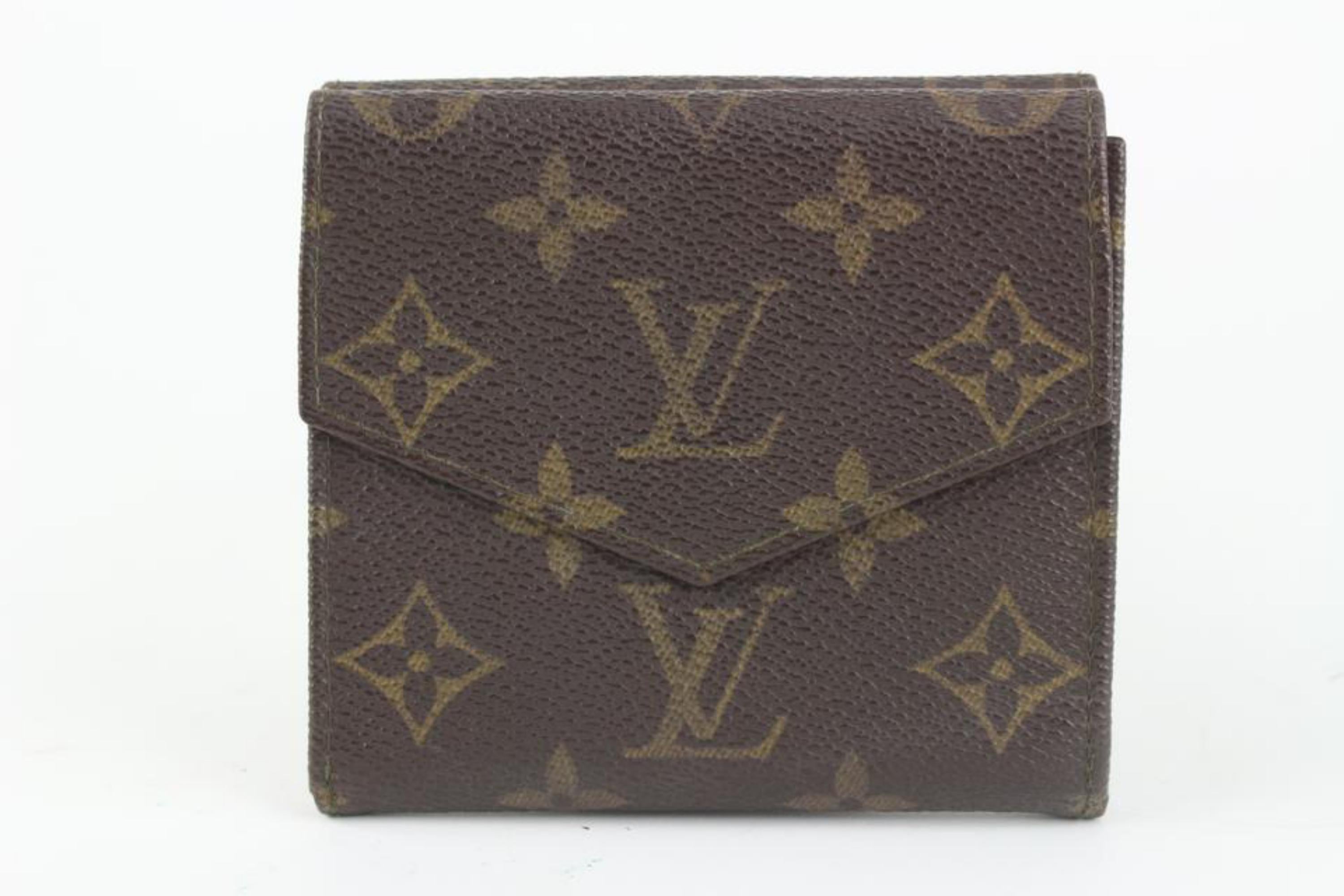 Louis Vuitton Monogram Elise Compact Wallet 0LV118 For Sale 2