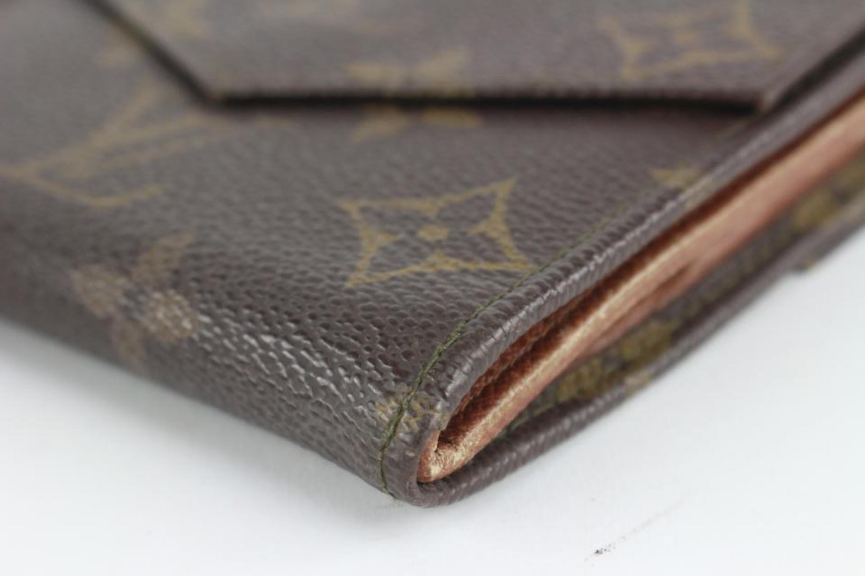 Louis Vuitton Monogram Elise Compact Wallet 0LV118 For Sale 4
