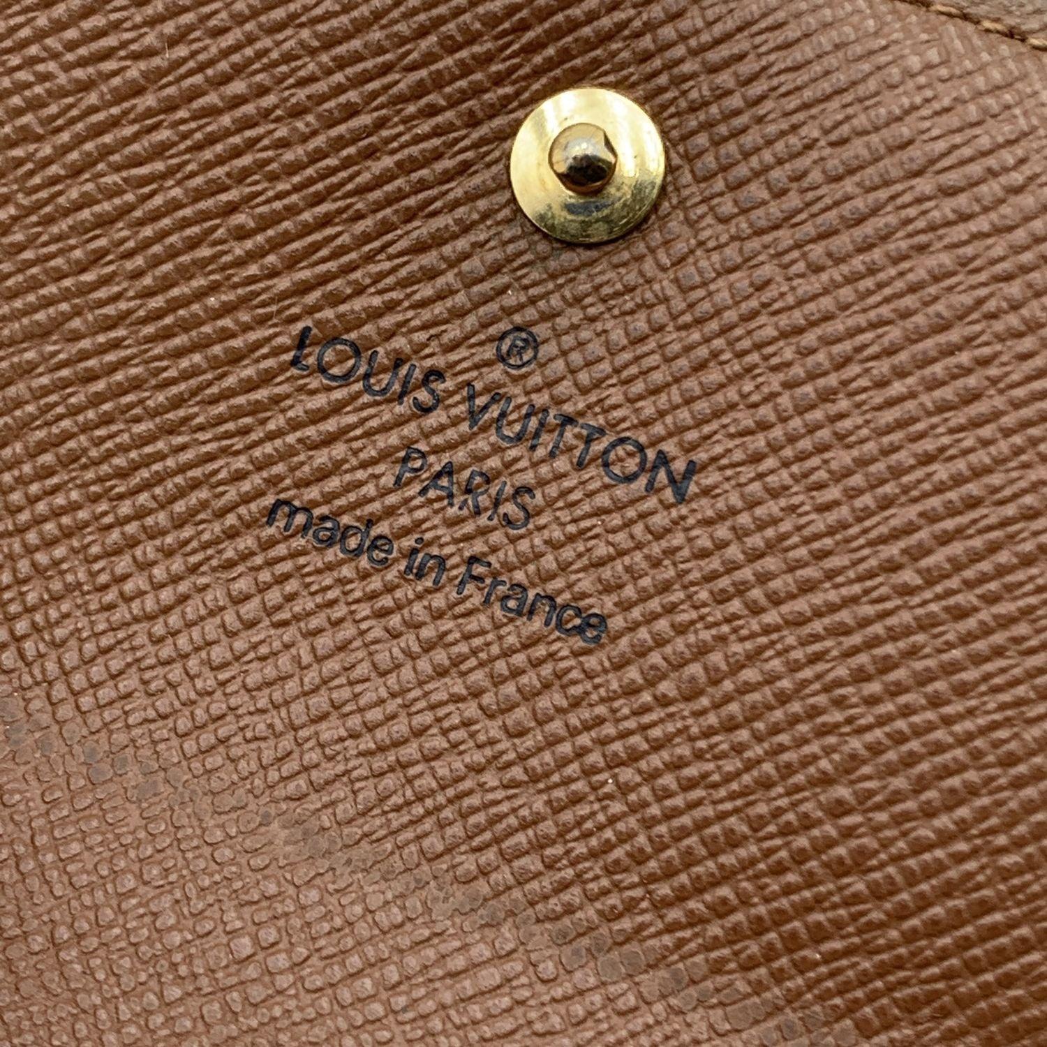 Louis Vuitton Monogramm Elise Quadratische kompakte Brieftasche M61654 mit Monogramm Damen im Angebot
