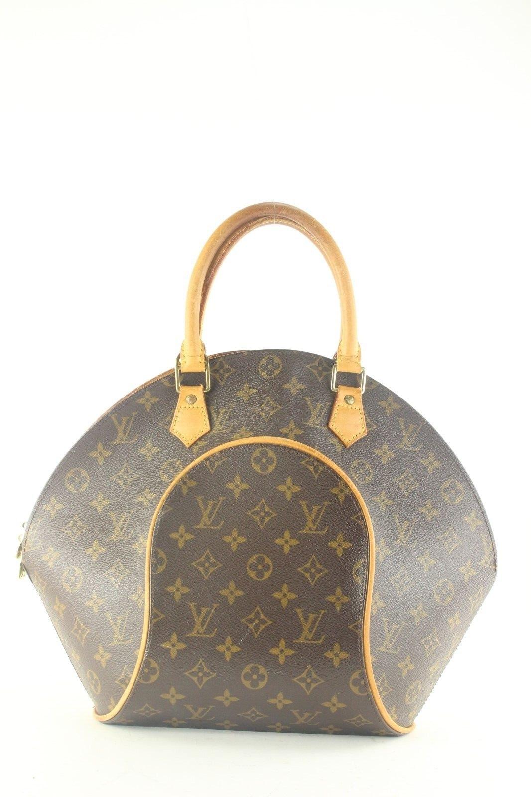 Louis Vuitton Monogram Ellipse MM Bowler 1LV116K In Fair Condition For Sale In Dix hills, NY