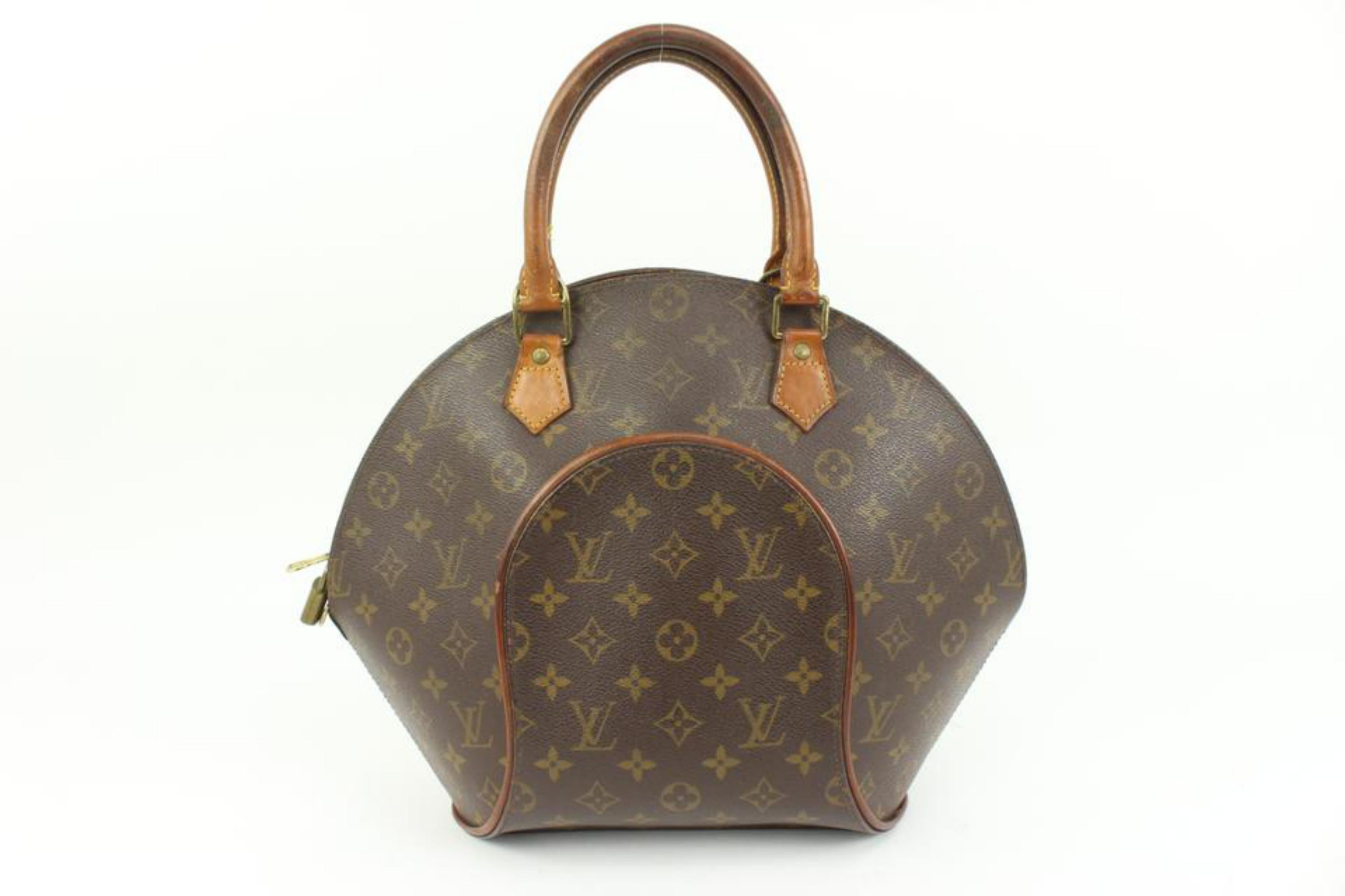 Louis Vuitton Monogram Ellipse MM Seashell Bowler Bag 94lk328s In Good Condition For Sale In Dix hills, NY