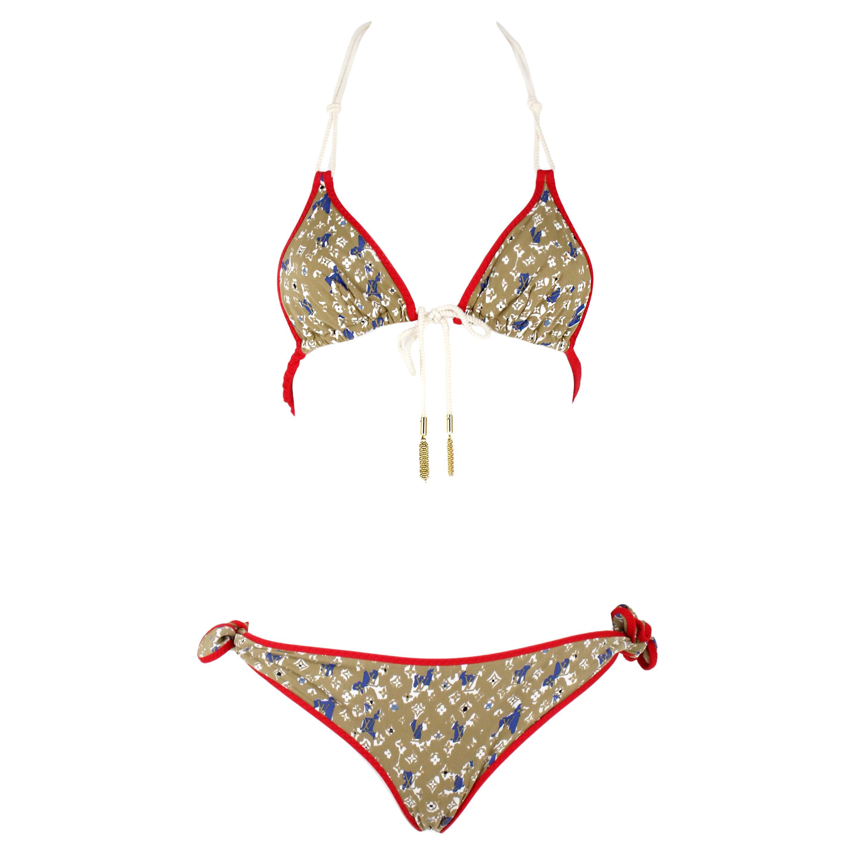 Louis Vuitton Monogram Embellished Bikini For Sale