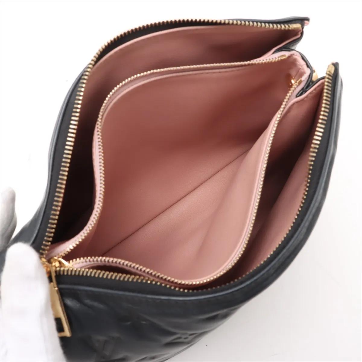 Louis Vuitton Monogram Embossed Coussin PM Nero in vendita 6