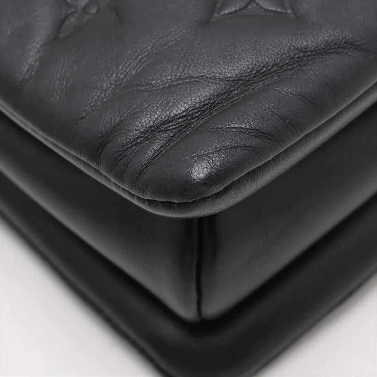 Louis Vuitton Monogram Embossed Coussin PM Nero in vendita 10