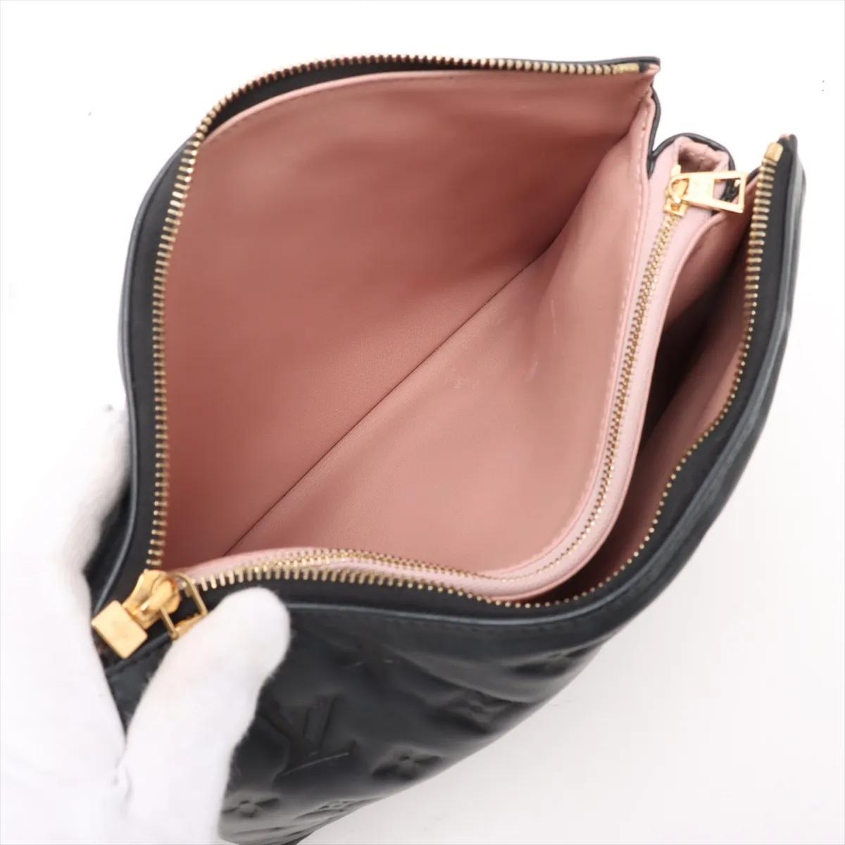 Louis Vuitton Monogram Embossed Coussin PM Nero in vendita 4