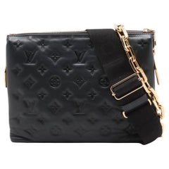 Louis Vuitton Monogram Embossed Coussin PM Nero