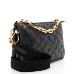 Louis Vuitton Monogram Embossed Lambskin Coussin PM Shoulder Bag
