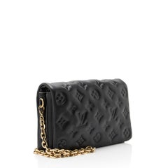 Louis Vuitton Monogram Embossed Lambskin Coussin Pochette