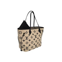 Louis Vuitton Monogram Embroidered Lotus Cotton Neverfull MM Tote With Pouch NM
